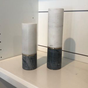Marble candle holders